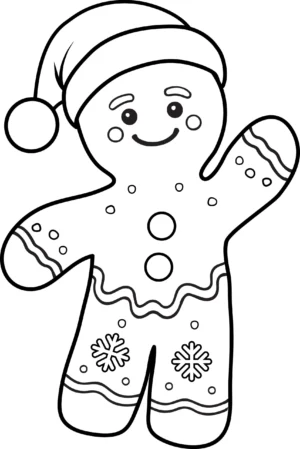 Świąteczny ludzik z piernika