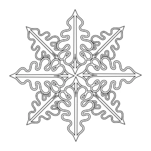 Śnieżynka do wycinania – zimowa rozeta