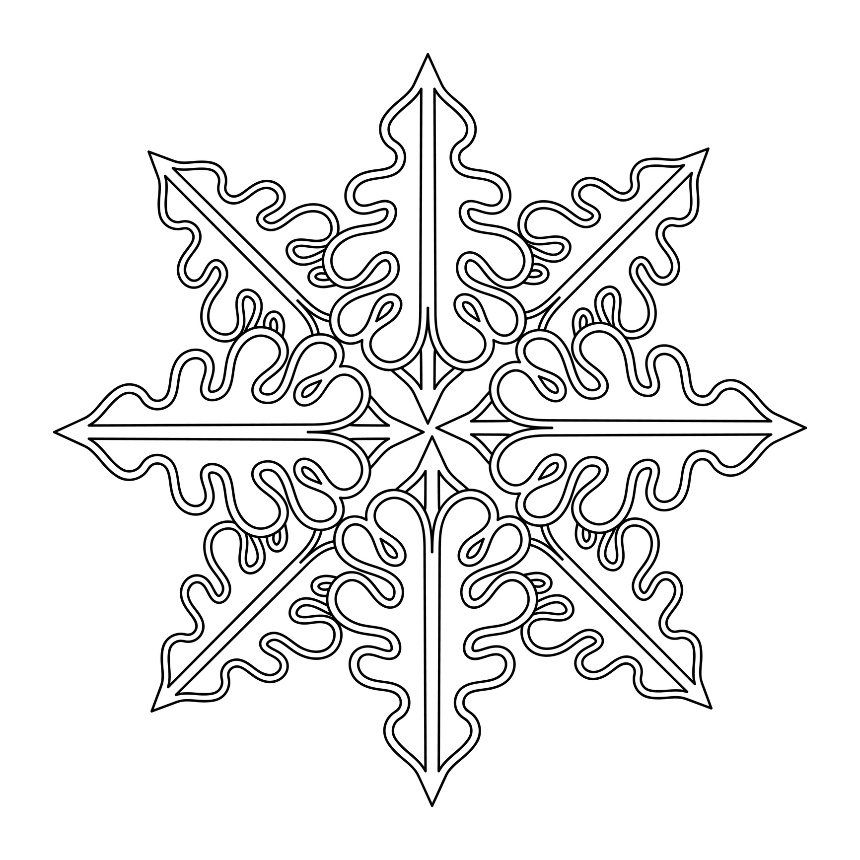 Śnieżynka do wycinania – zimowa rozeta