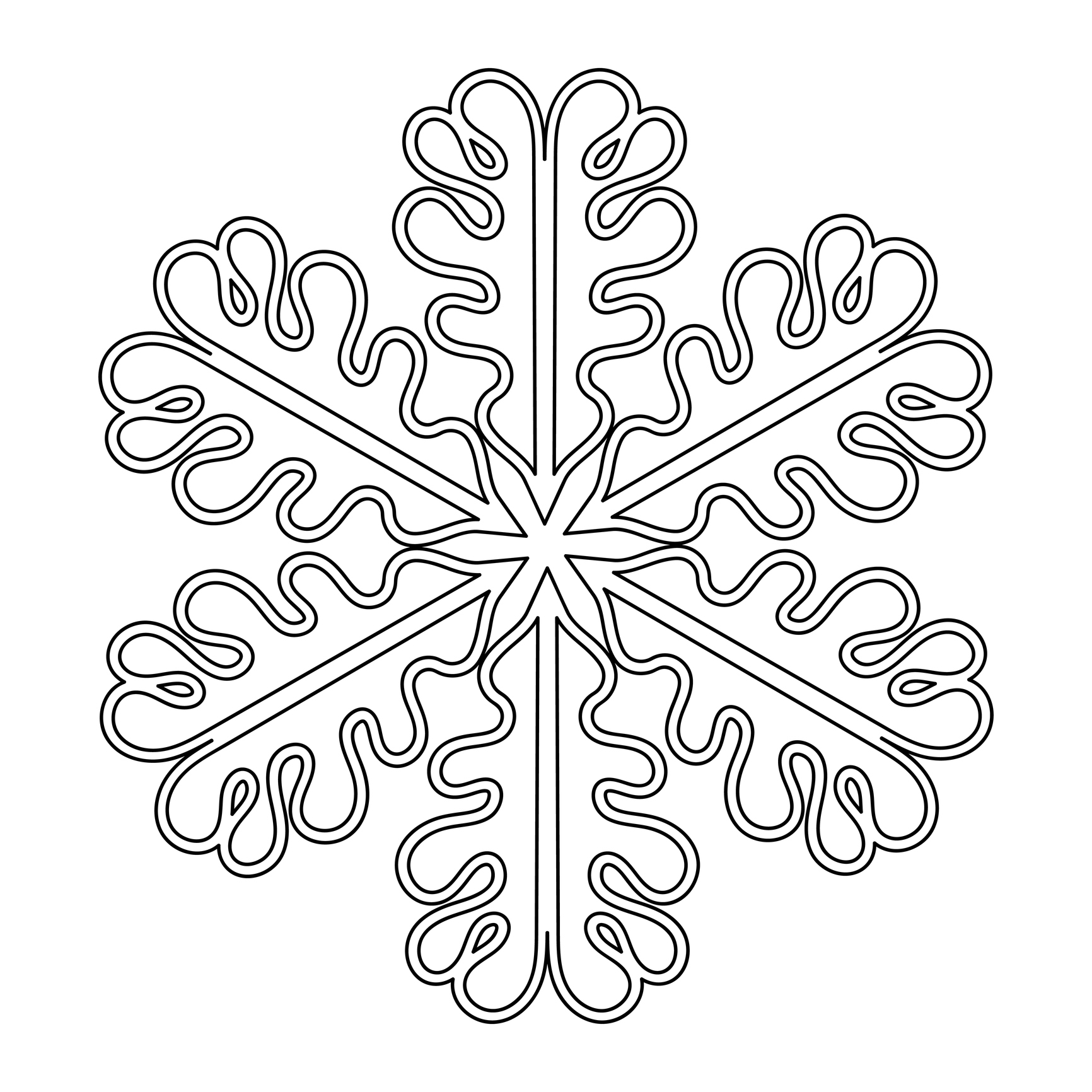 Śnieżynka do wycinania