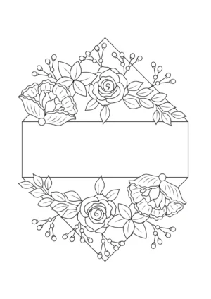 Laurka dla Babci i Dziadka do kolorowania