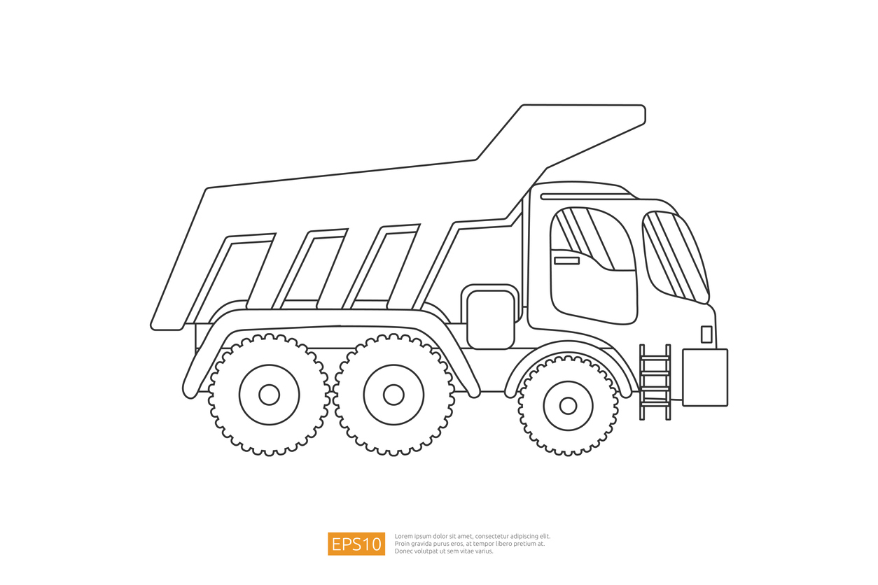 Ciężarówka budowlana