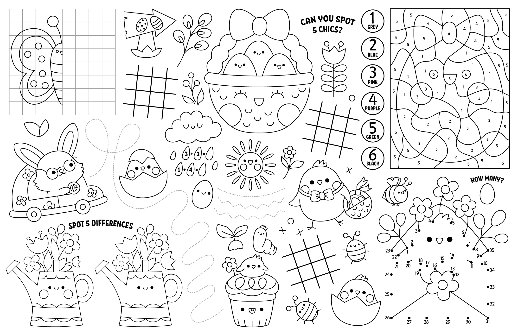 Wielkanocne ćwiczenia i wyszukiwanki